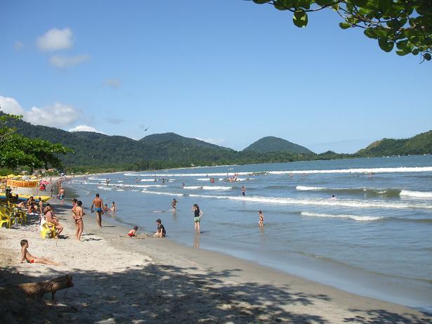 Aptos Familia Com Ar Condicionado Ubatuba Praia Pereque Acu Bagian luar foto